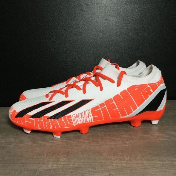 Adidas X Speedportal Messi.3 FG Soccer Cleats White Solar Red GW8390 Men's 10 - Picture 3 of 7